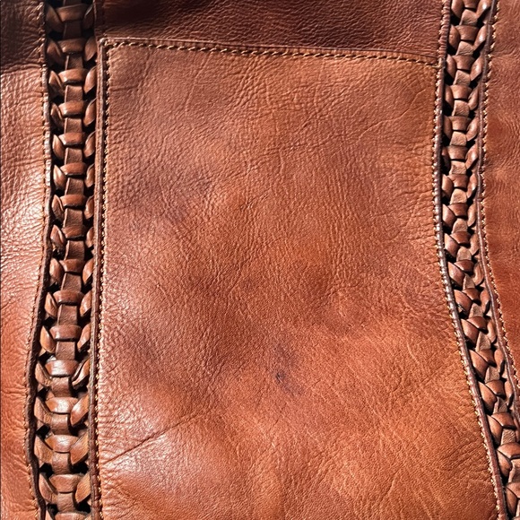 Vilenca Hollland Brown Leather dual handle Tote Bag with braid detail - Picture 14 of 14